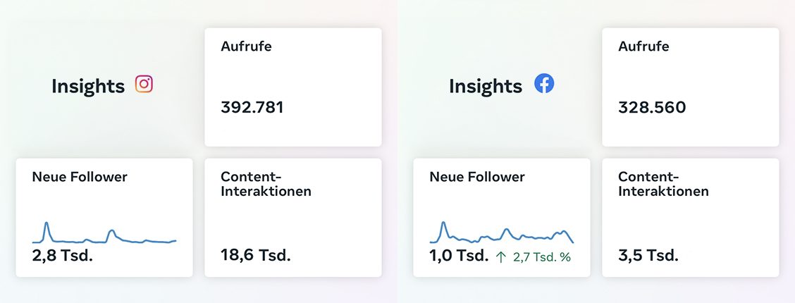 MARTIN Stats 30 Tage – Instagram & Facebook